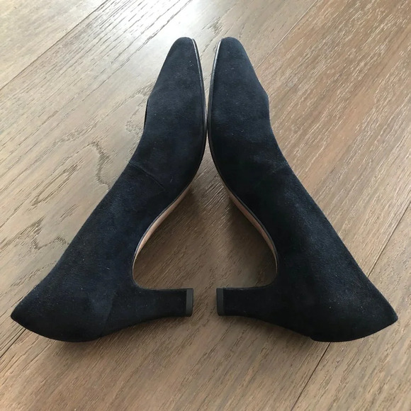 Gabor International Leather Blue Suede Shoes w 2.5" Heels Sz 6.5 US NWOT - Picture 5 of 13